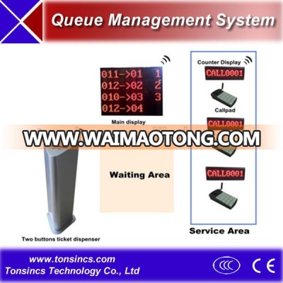 Simple Wireless 2 Service Button queue management System