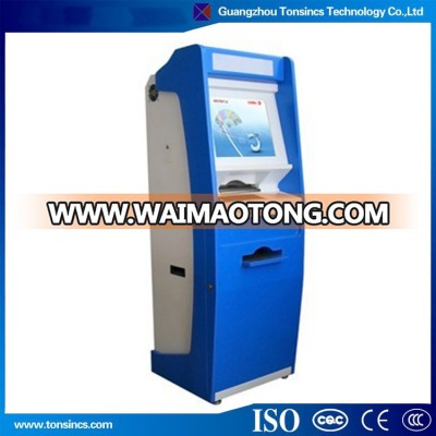 (New!!!)19" Bank Intelligent Self-Service Touch Kiosk with A4 laser Printer and Dot matrix Printer