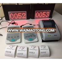 Easy operation wireless queue management system for hospital with  ticket dispense and led display